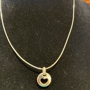 Tiffany & Co 1999 Heart cutout necklace